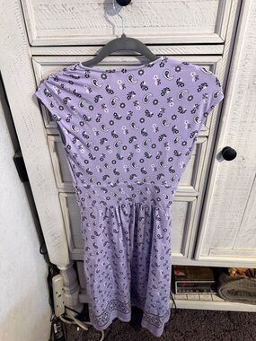 Lands' End Lavender Paisley Maxi Dress